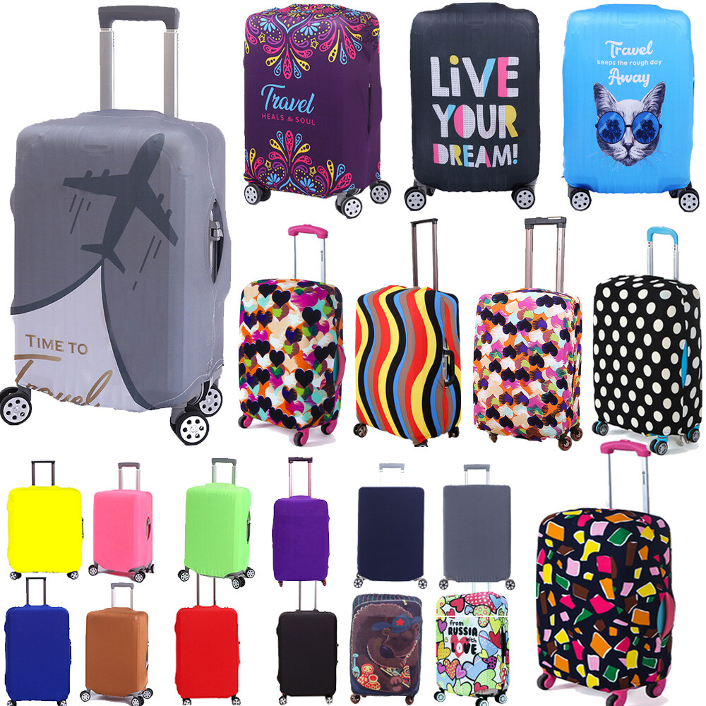Elastic 18" 20" 22" 24" 28" Luggage Suitcase Bags Cover Protector Anti Scratch ∂