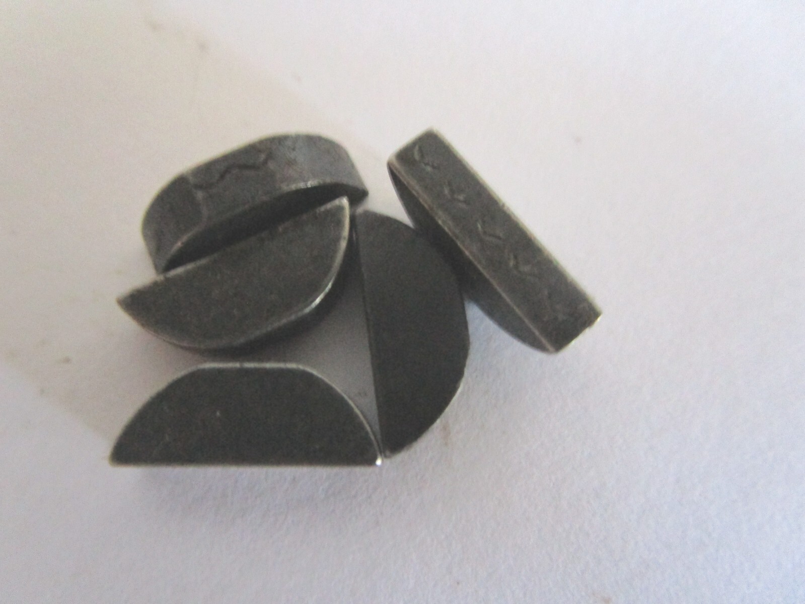 AN280H404 Woodruff Key 1/8 x 1/2" Steel Key Size #3 - Lot of 5