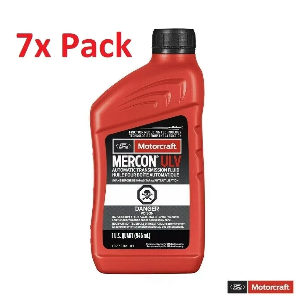 7x Auto Trans Fluid-Mercon ULV Quart MOTORCRAFT XT-12-QULV for 2017+ Ford F-150