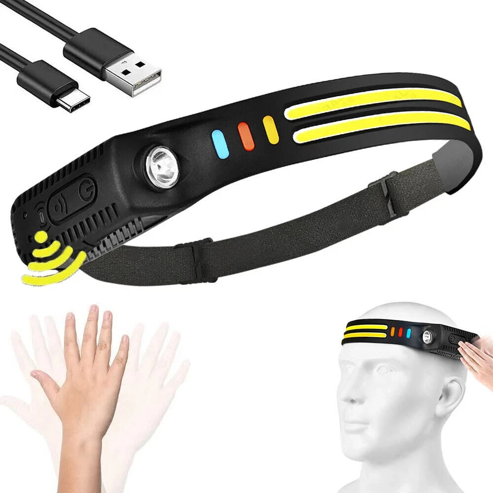 Luxelight Led CWadtorch, Lux Light Head Torch, Rechargeable USB C Lightweight He