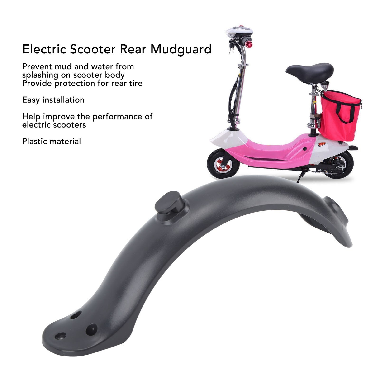 Electric Scooter Rear Mudguard Scooter Splashproof Mudguard Replacement WT