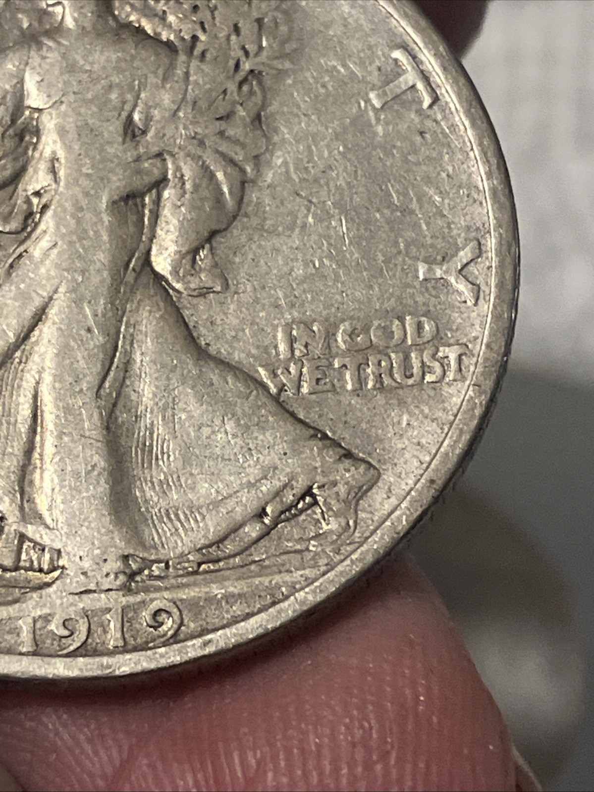 1919 d walking liberty half dollar