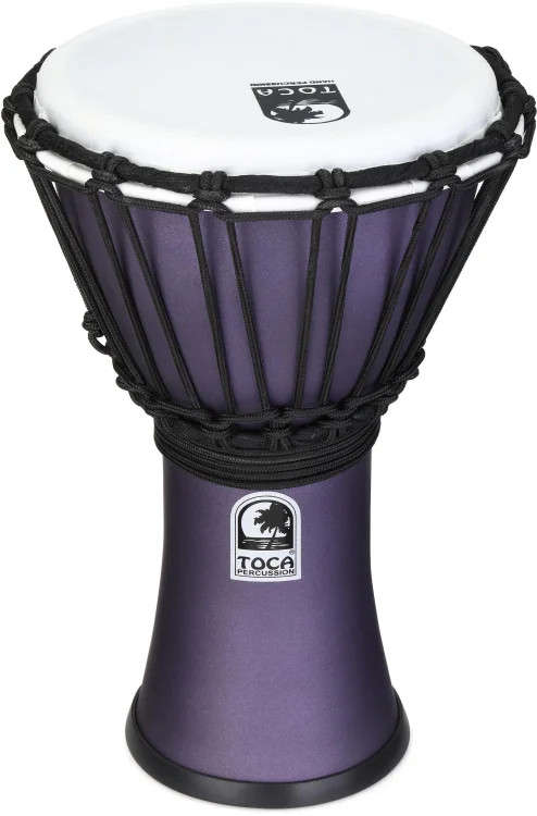 Toca Percussion Freestyle Colorsound Djembe - 7 inches, Purple Rain