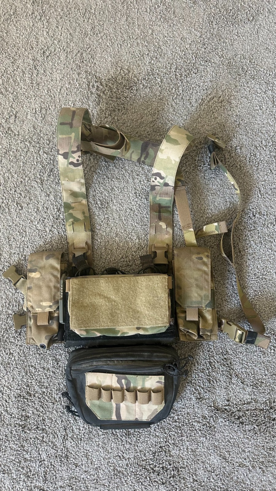 multicam chest rig set up