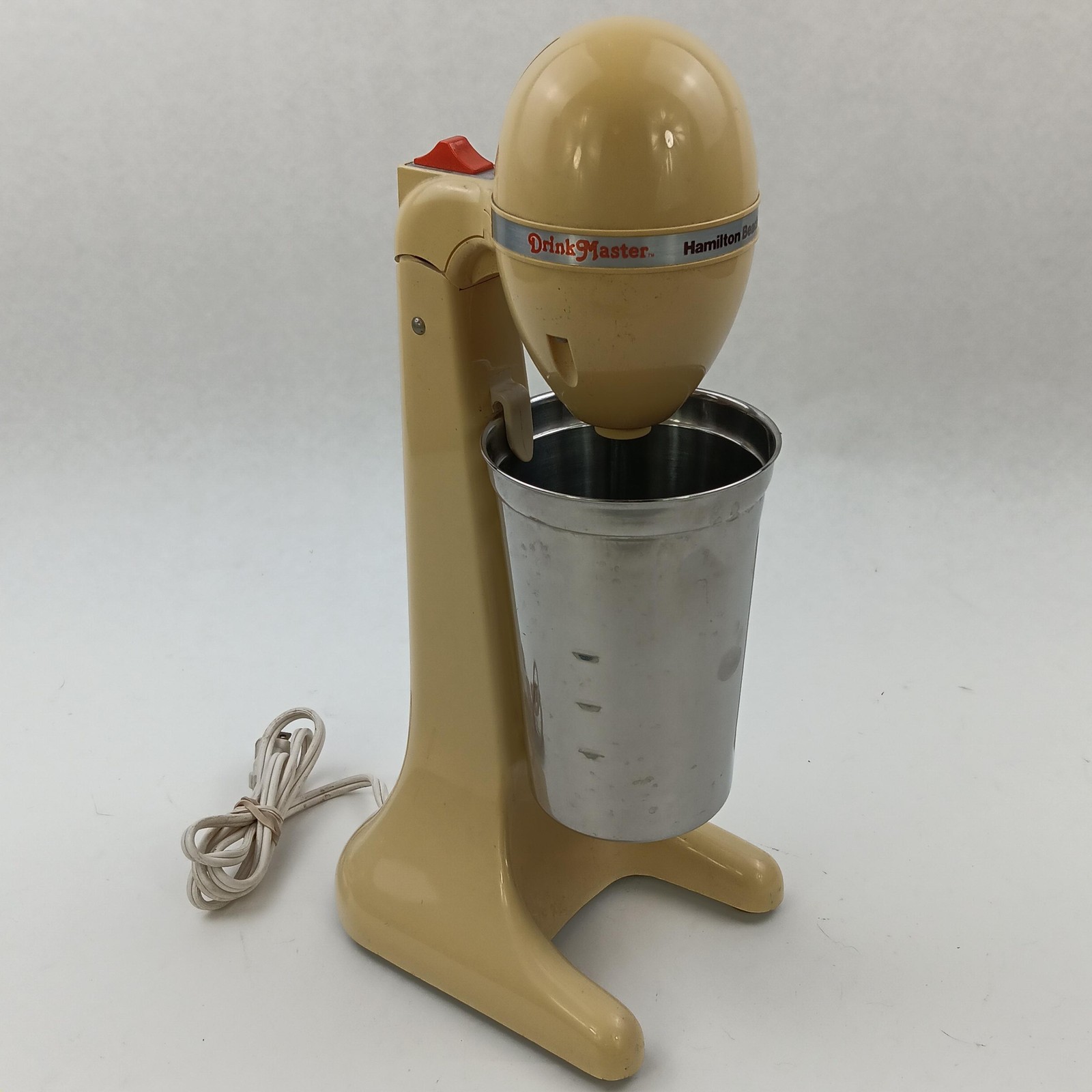 Vintage Hamilton Beach DrinkMaster 727-1 Milkshake Mixer Scovill Beige USA