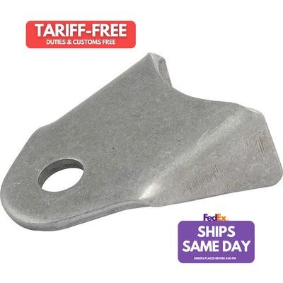Allstar ALL60016, Set of 4 Natural Steel Gusset Tabs 4Pk Round Tube 3/8In Hole