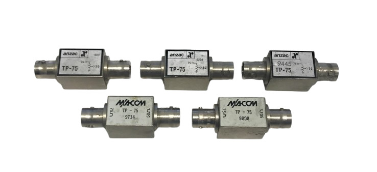 Lot of 5 Anzac MACOM TP-75 50/75Ohm Broadband Impedance Transformers 2–200MHz