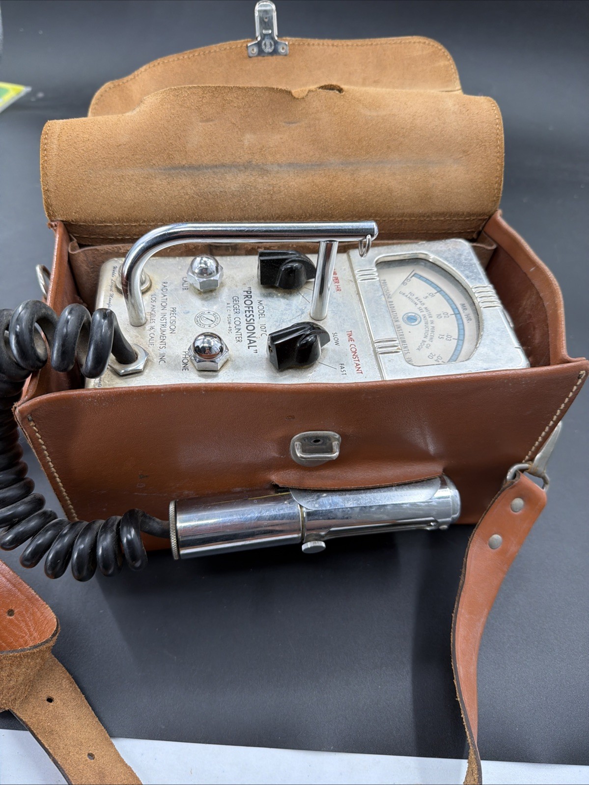 VTG 1955 GEIGER COUNTER Model 107C Precision Radiation Instruments PROFESSIONAL