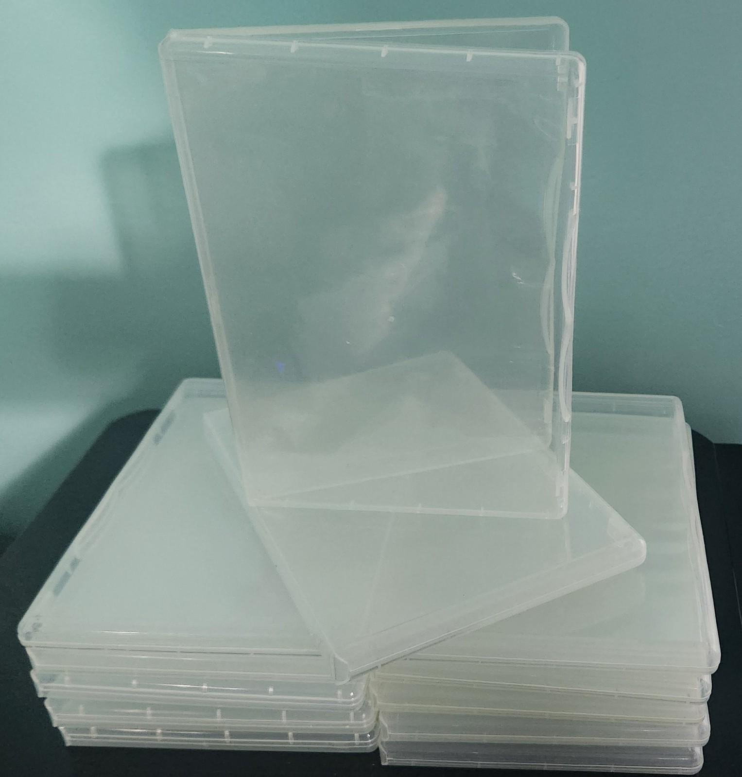 Stampin Up Plastic Stamp Storage Clear Cases Lot of 8 - USED Good Condition