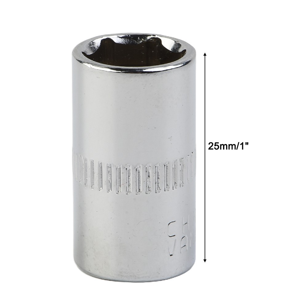 Socket 1/4\" Head 6 Point Socket Set Adapter Anti-rust Hex Keys Socket