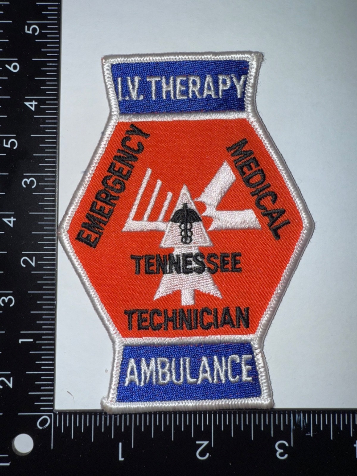 Emergency Medical Technician IV Therapy Ambulance Tennessee TN Patch Obsolete