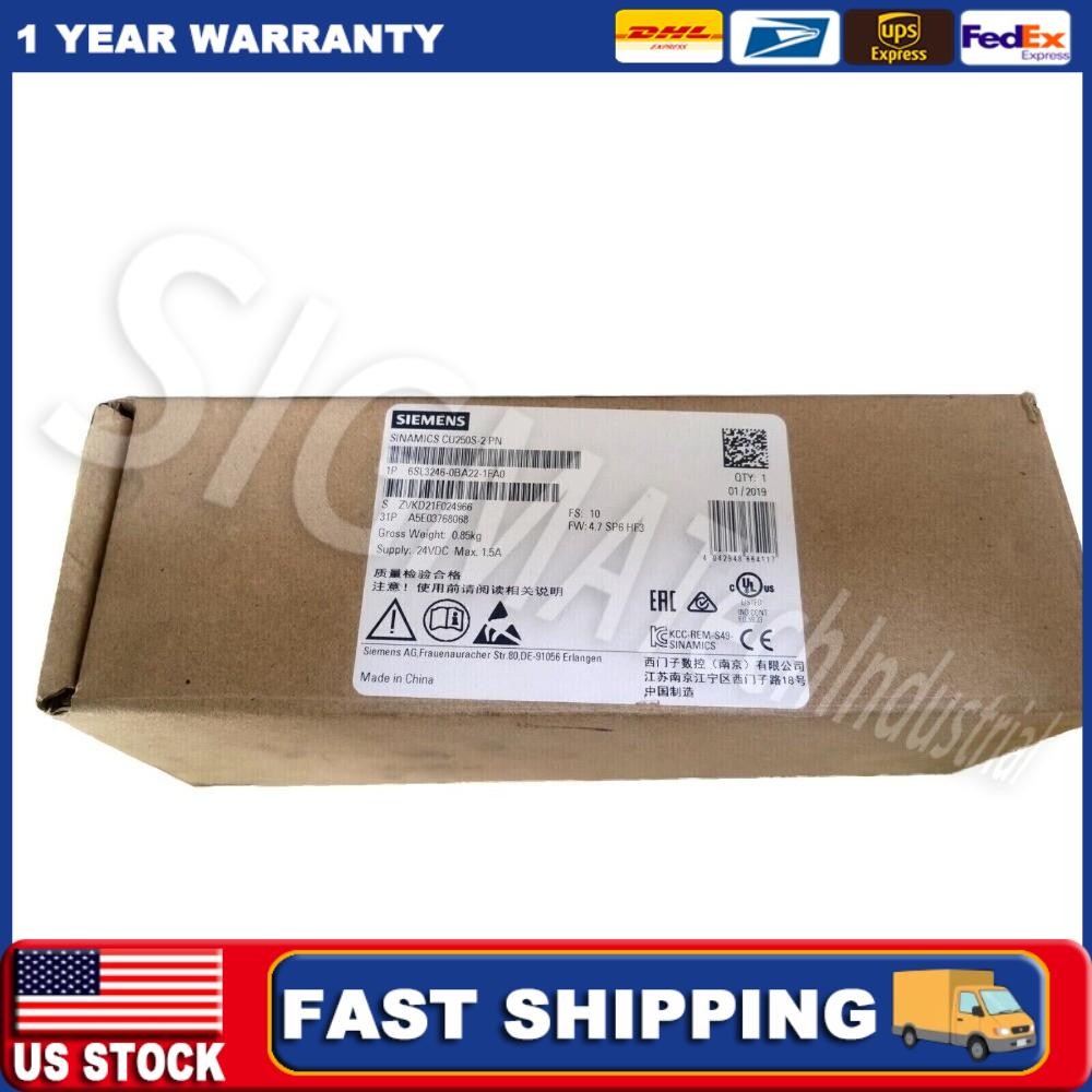 New Siemens 6SL3 246-0BA22-1FA0 6SL3246-0BA22-1FA0 G120 CU250S-2 US FREE TAX