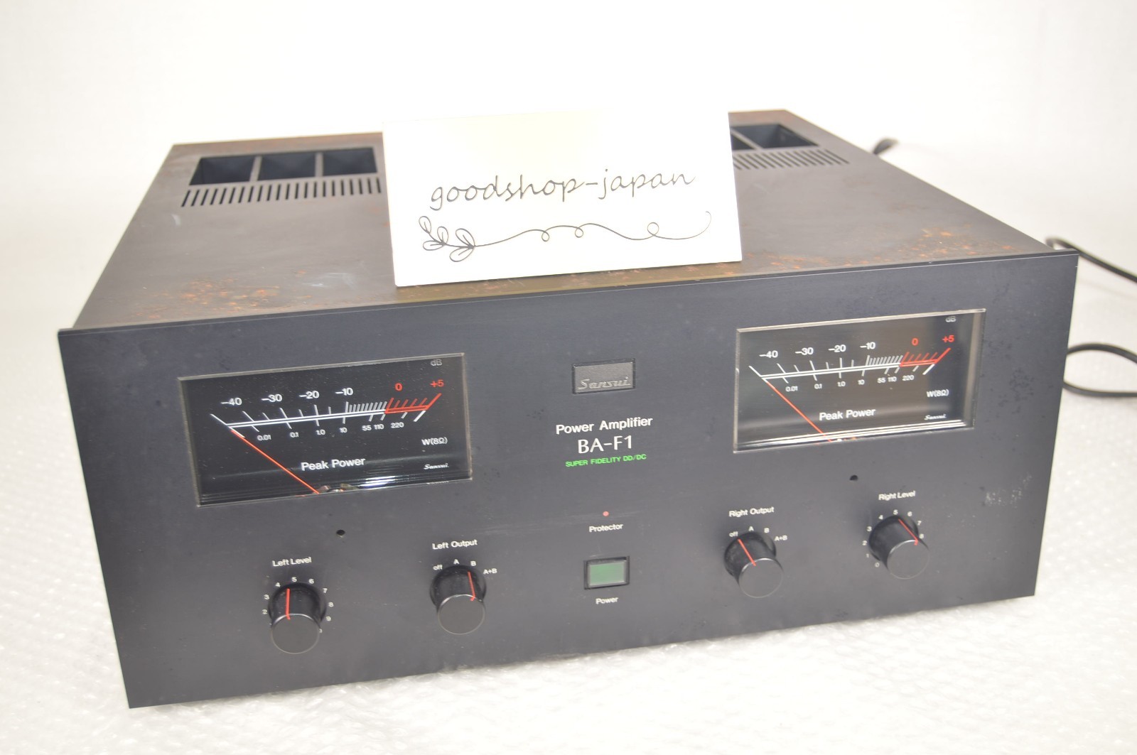 SANSUI BA-F1 Stereo Power Amplifier AC100V Good Condition Working