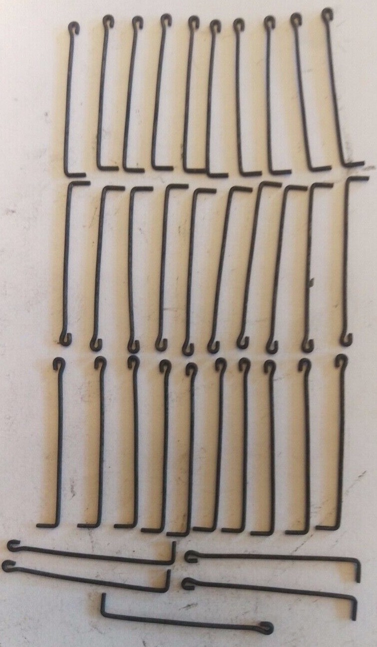 HO Stanchions for Hand Rails 1 inch, Steel, Flat BLACK, 35 Piece LOT. US only