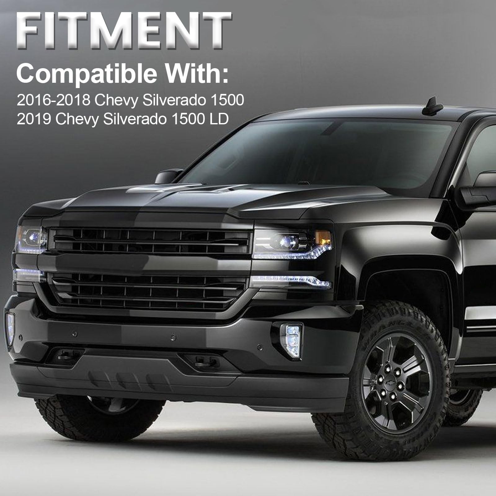 Front Bumper Lower Valance Compatible with Chevrolet Chevy Silverado 2016-201...