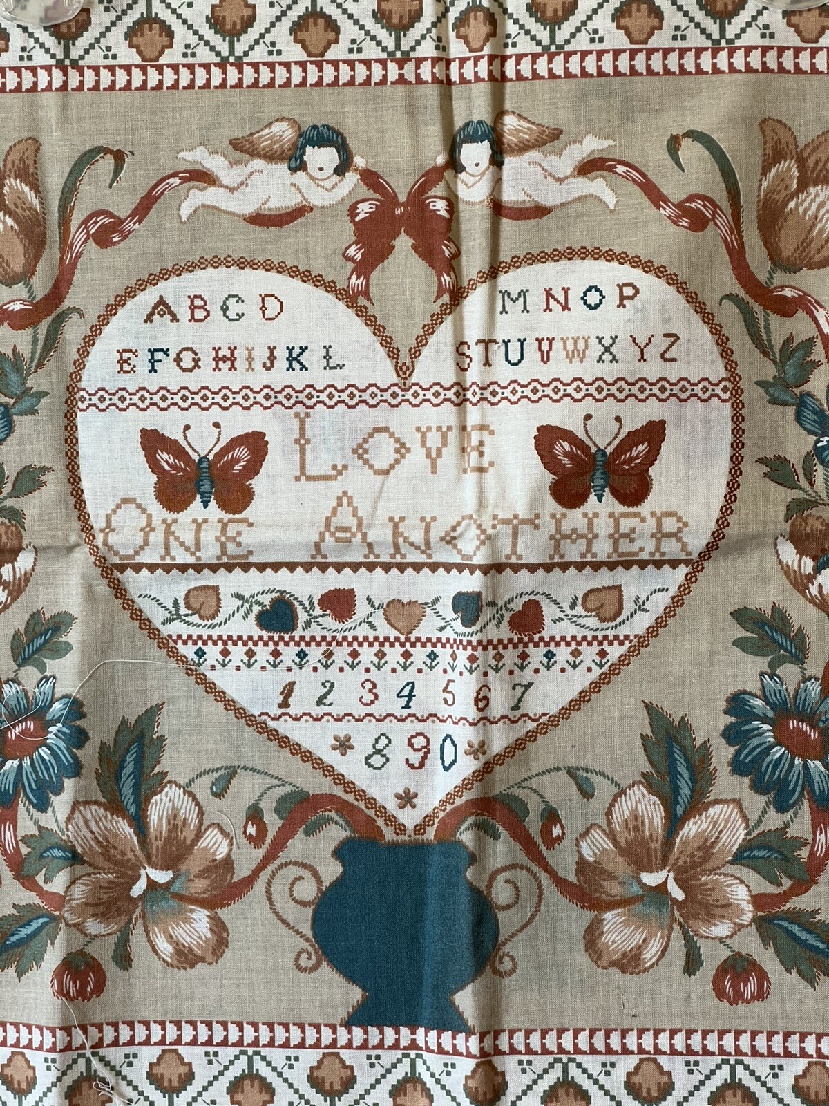 Pillow Making Fabric 2 Sets Folksy Cottage Heart Preowned