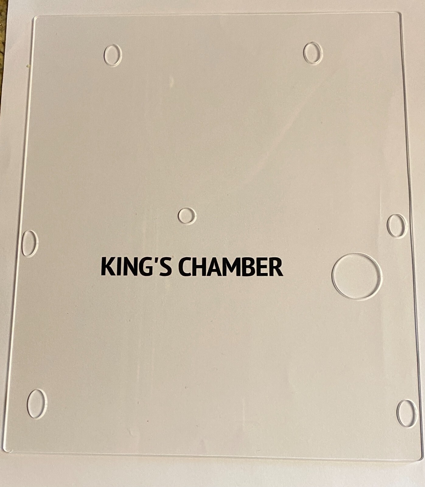 Williams Big Guns King's Chamber Inner Plastic Pinball