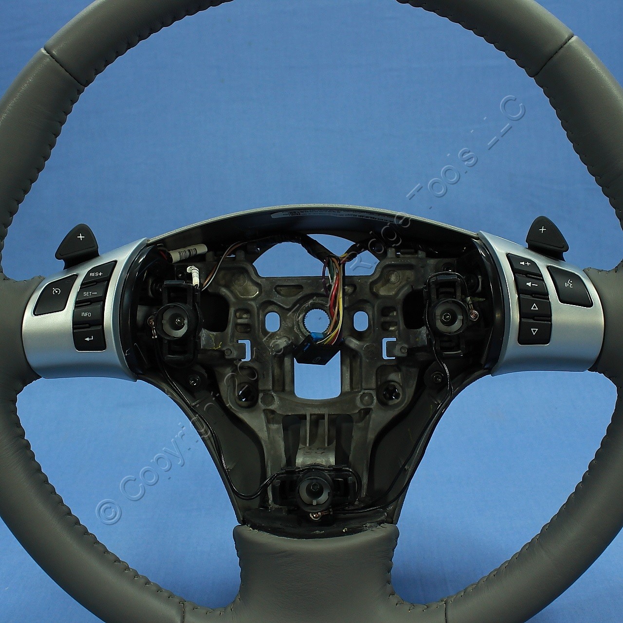 GM OEM Titanium Leather Steering Wheel w/ Tap Shift 25898304 for 08 Chevy Malibu
