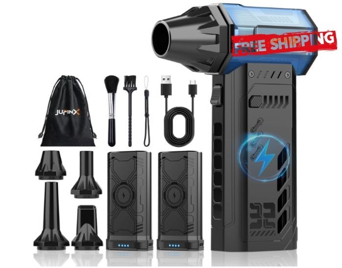 Mini soplador con 3 velocidades ajustables, 250.000 RPM, soplador eléctrico inal