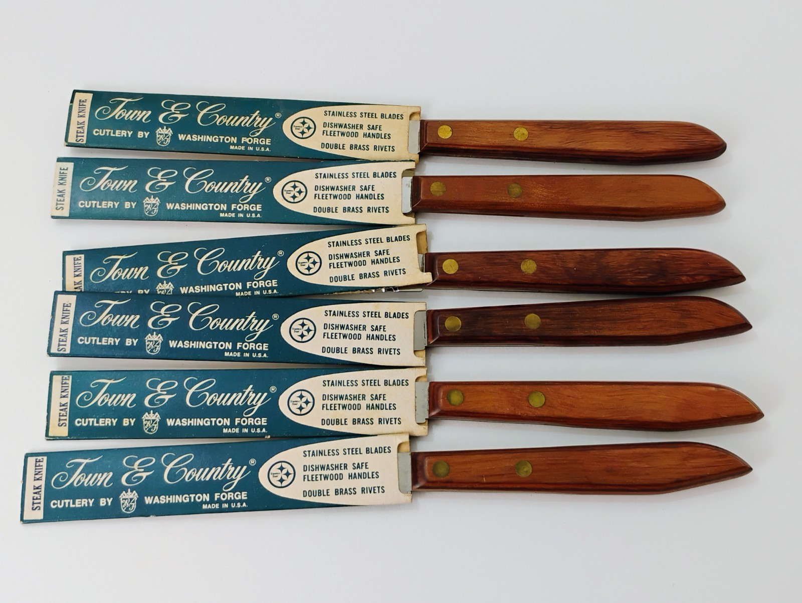 Vintage Forgecraft Town & Country Steak Knives