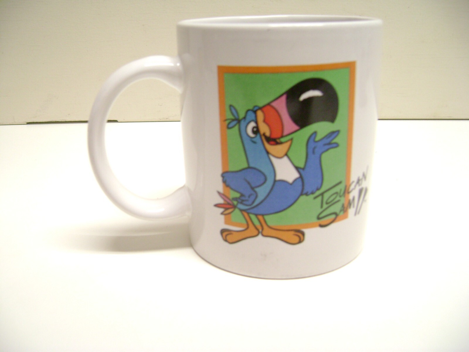 Kellogg's Breakfast Character TOUCAN SAM  Ceramic Coffee Cup, Color on White