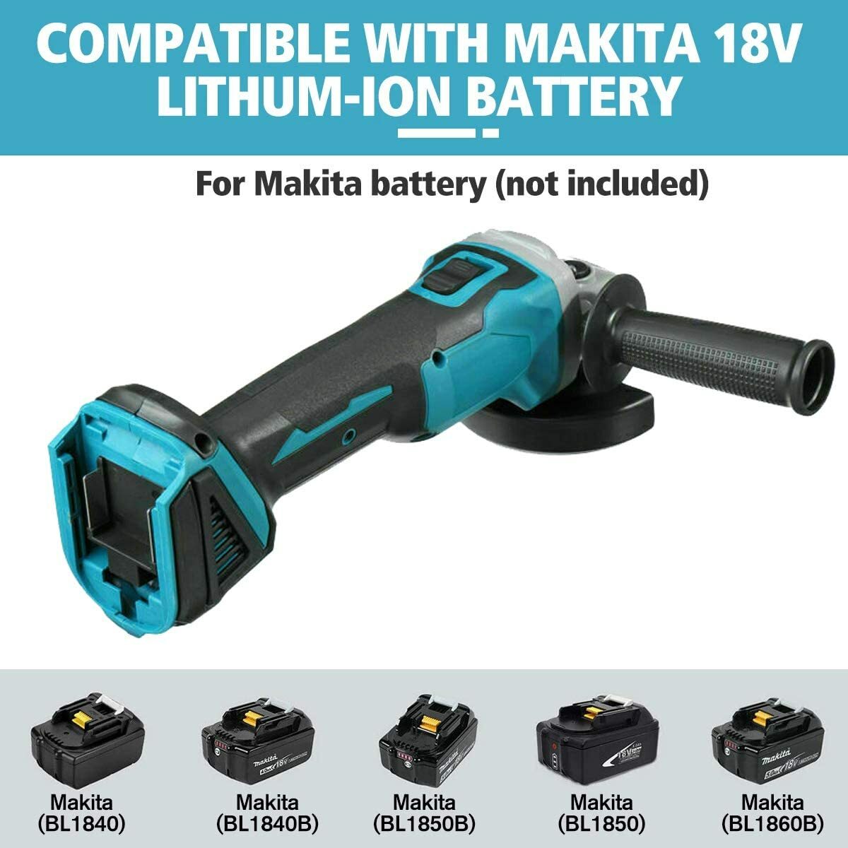 Cordless Angle Grinder 10,000RMP Battery Powered Grinder Tool Set