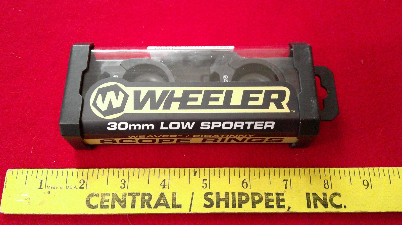 NEW Wheeler 1133750 Sporter Scope Rings Black 30mm Low