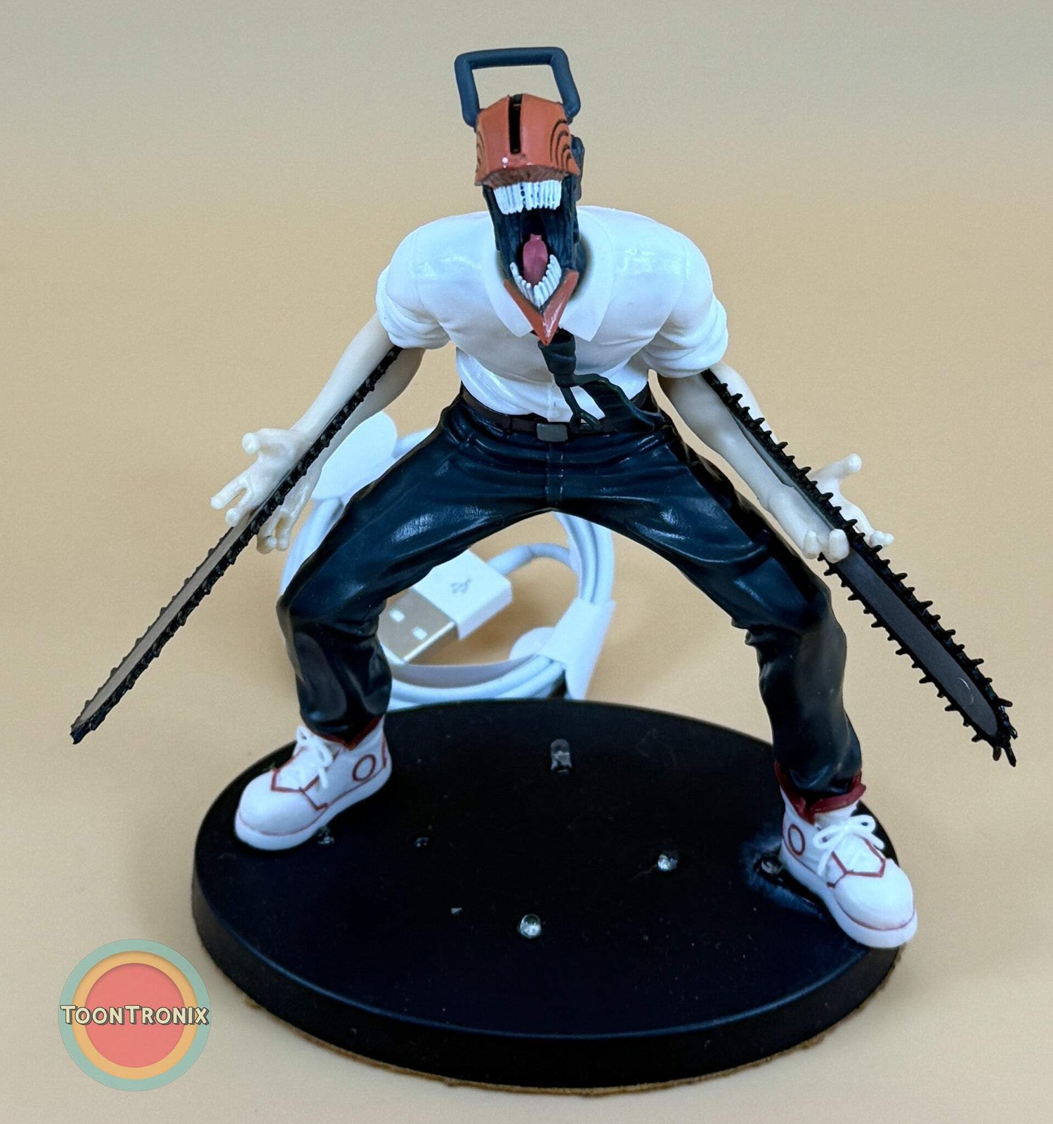 5" Chainsaw Man Lamp Light Statue Figure Collectible