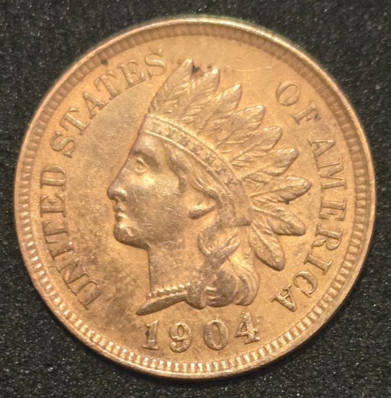 1904 Indian Head Cent - Lightly Circulated - FREE SHIPPING