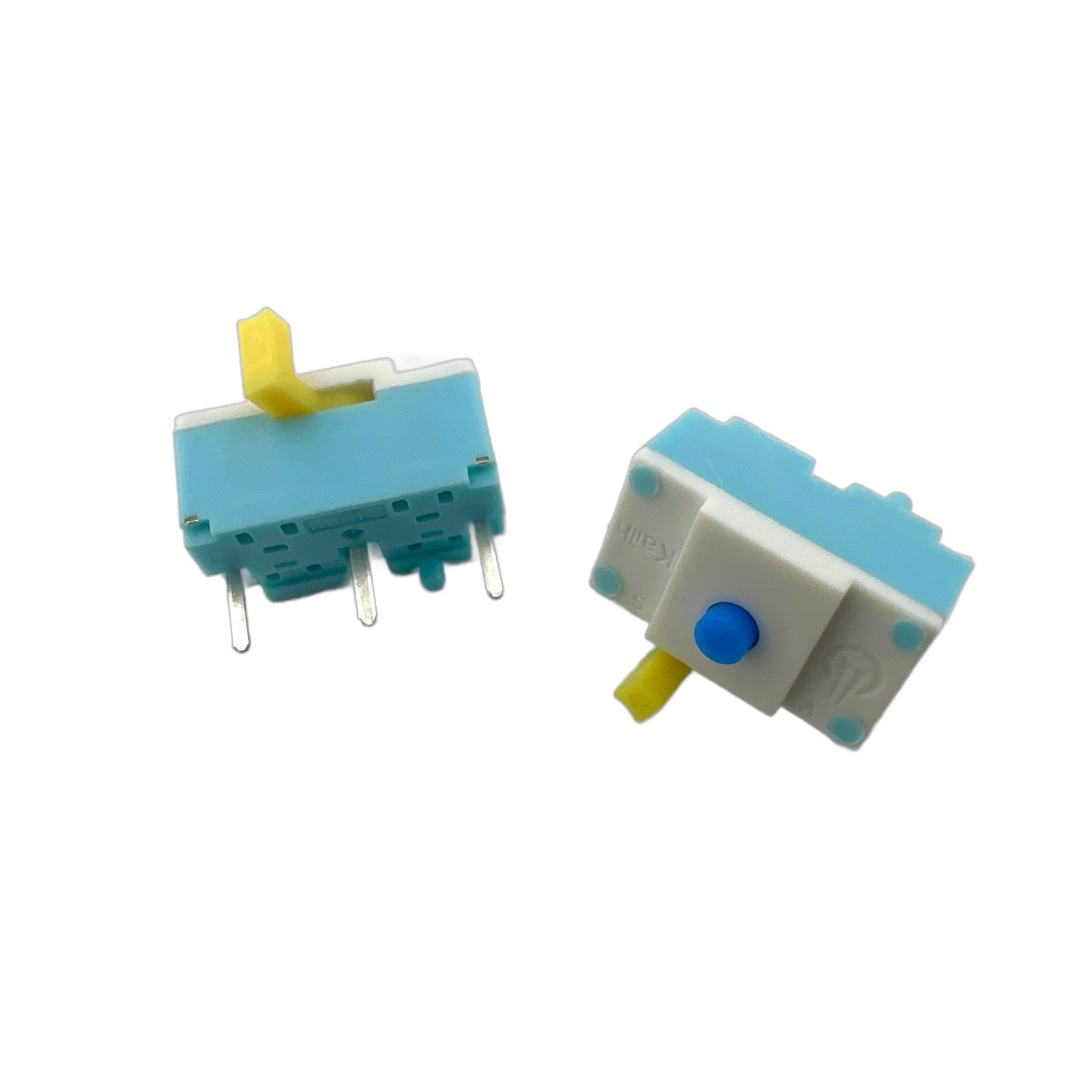Kailh Silent/Clicky Blue Dot Square 3-Pin Mouse Micro Switch 12x6.7x7.6mm