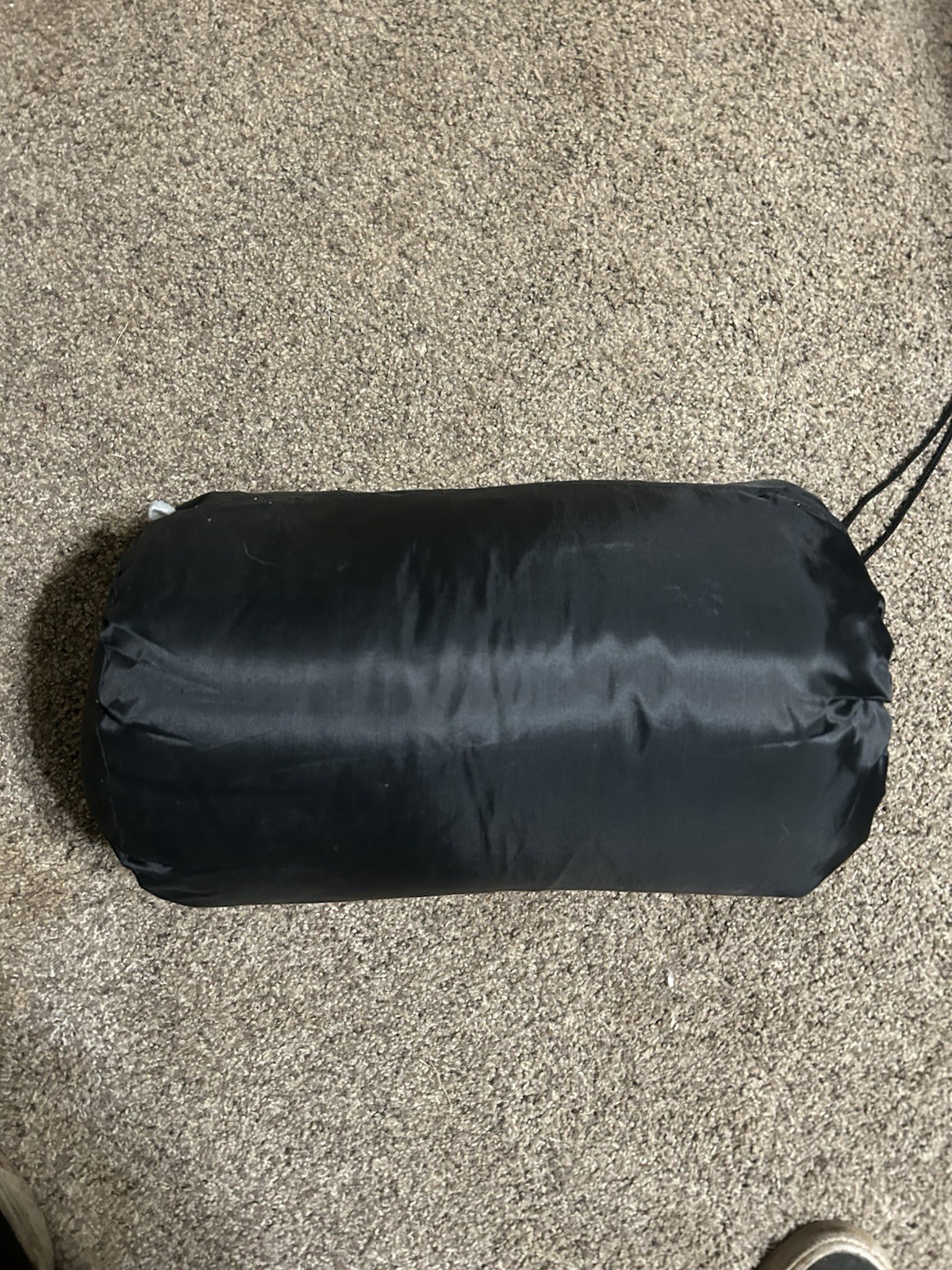 Sleeping cot Pad Roll Up Camping Mattress Gray 75x29in Polyester