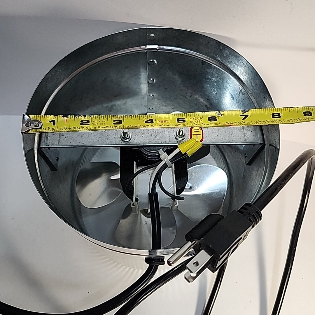 VenTech VT DF-8 DF8 Duct Fan, 400 CFM, 8"