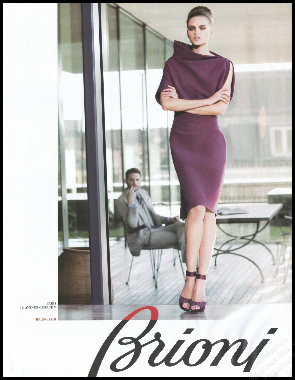 High Heels Brioni Magazine Print Ad Women Fashion Long Legs  shoes 2009-1pg