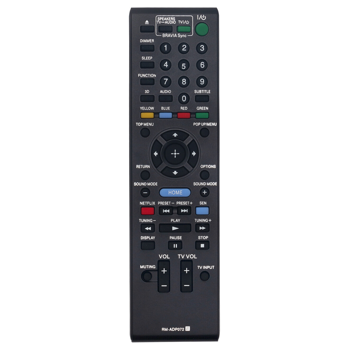 RM-ADP072 Replace Remote for Sony Blu-ray DVD Player BDV-E190 BDV-E290 BDV-E385