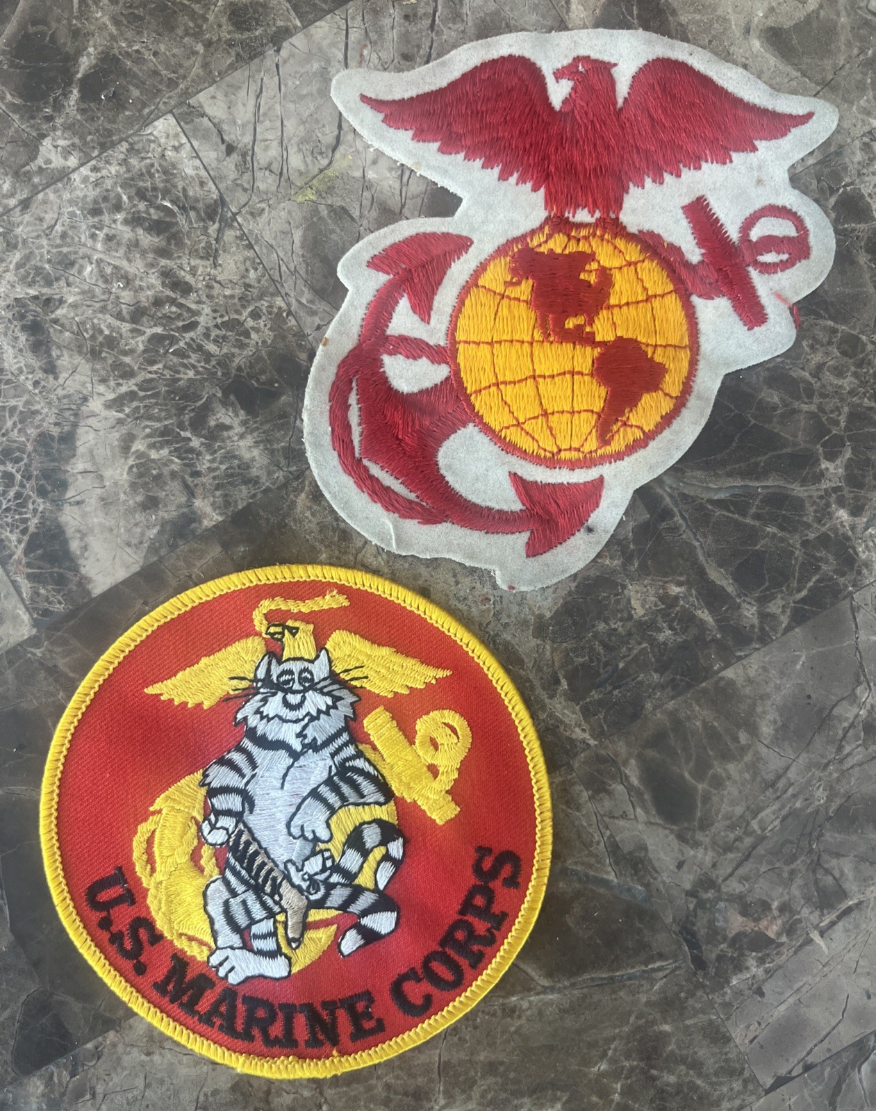 USMC Marine Corps Aviation Tomcat & Anchor Globe Patch Lot