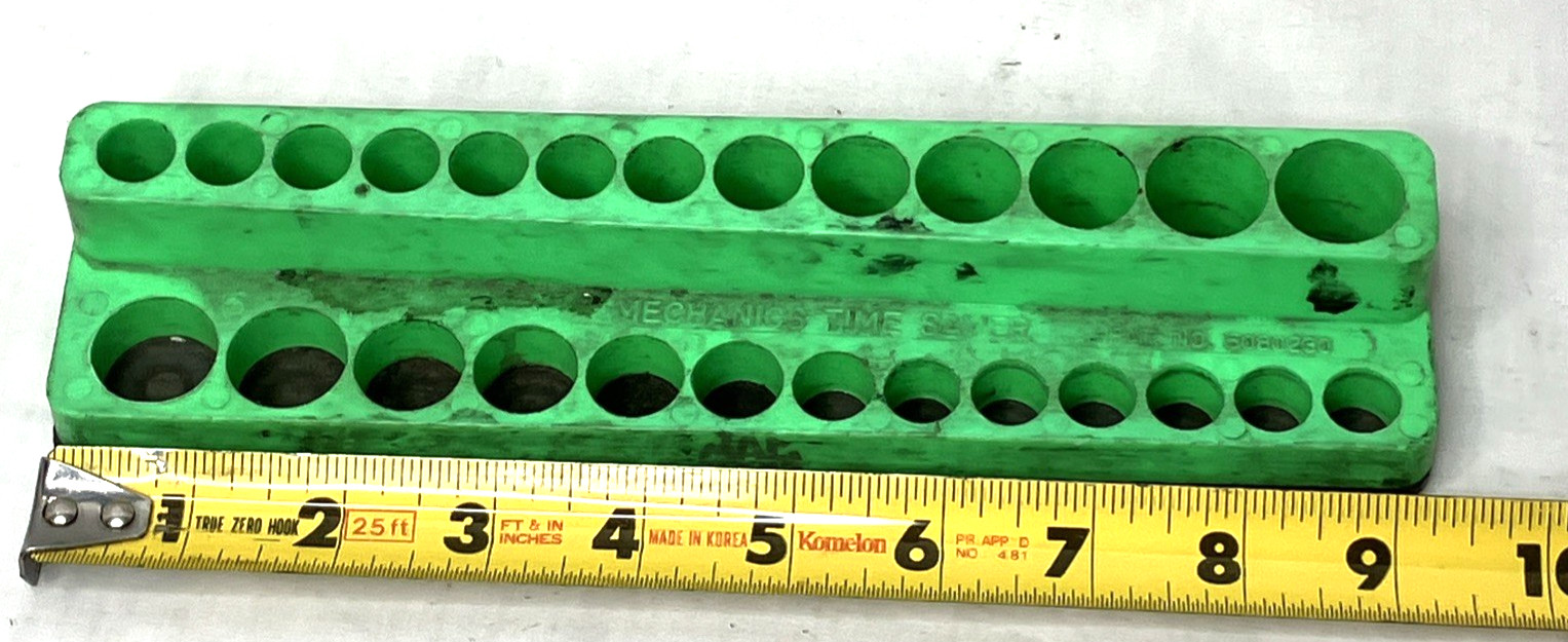 MAC Tools Mechanics Time Saver Magnetic Socket Holder Deep & Shallow Green USA