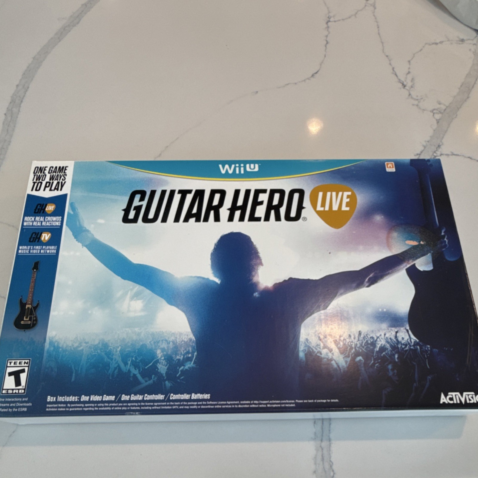 Activision Guitar Hero Live Wii U Bundle with Guitar Controller and Batteries