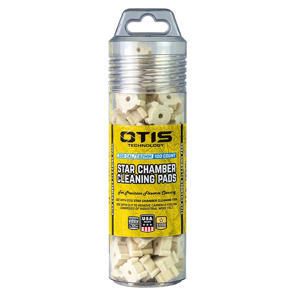Otis Technology .308Cal/7.62Mm Star Chamber Cleaning Pads 100 Pack