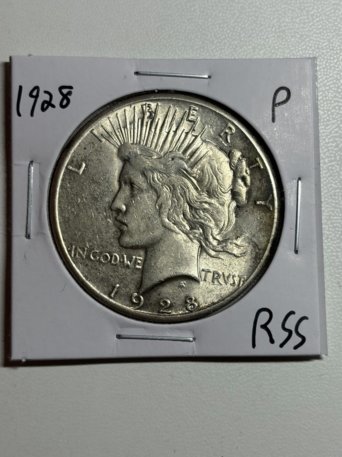 1928-P Peace Silver Dollar $1 AU/UNC Key Date