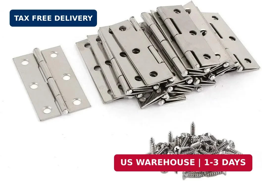 20Pcs Stainless Steel Folding Hinges 3 inch Door and Window Hinges assigned 120