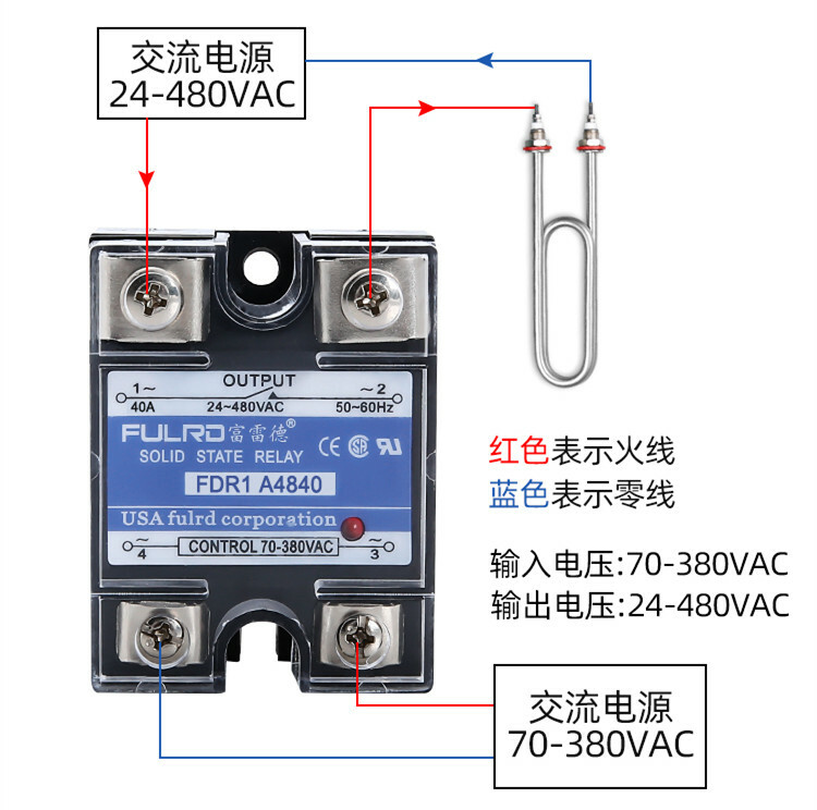 FULRD 10A single-phase solid state relay AC-AC FDR1 A4810 SSR 10AA