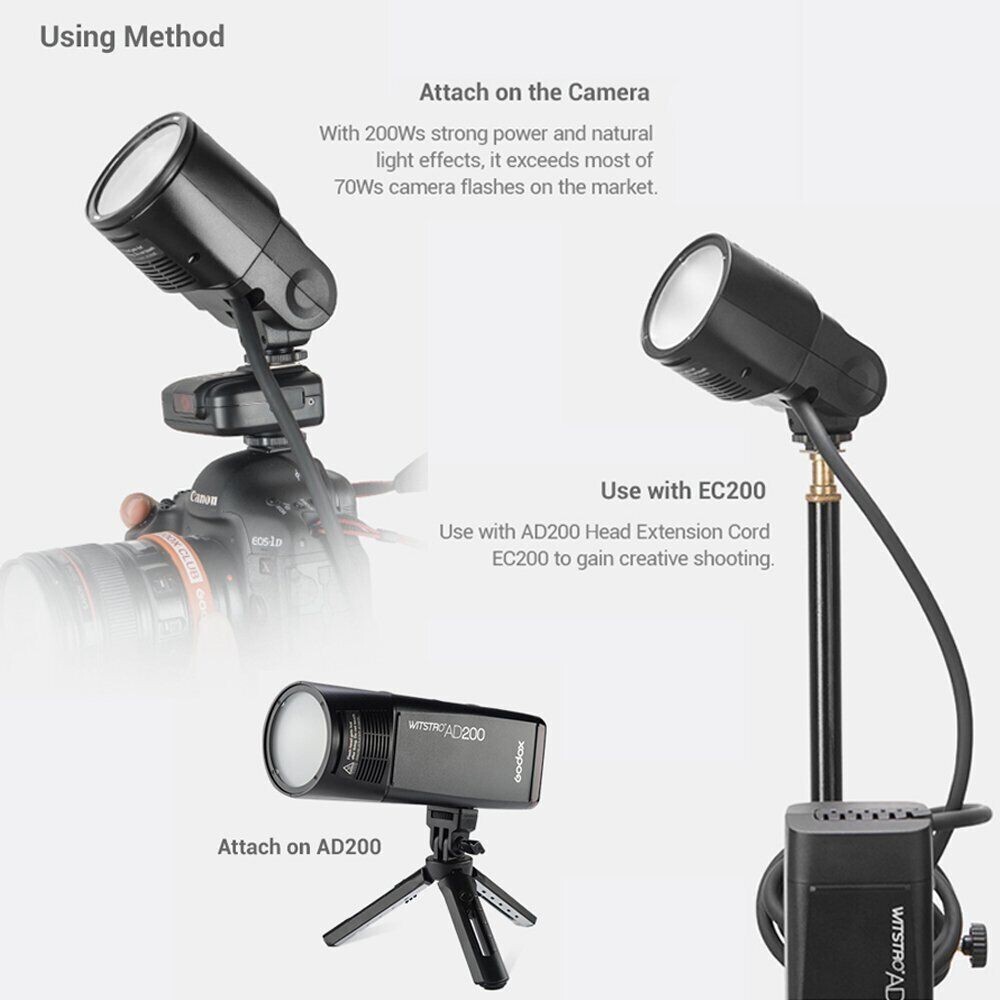 Godox H200R Ring Flash Head Separation Extension Head For AD200 AD200Pro Flash