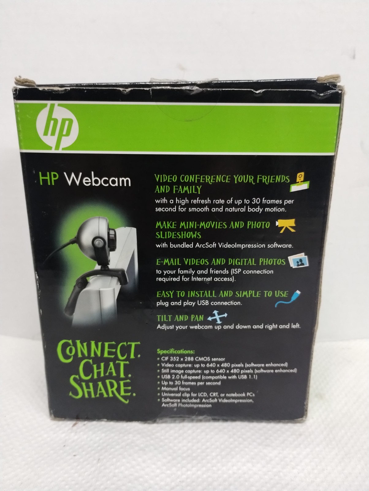 Webcam HP 100k Pixels Connect Chat Share