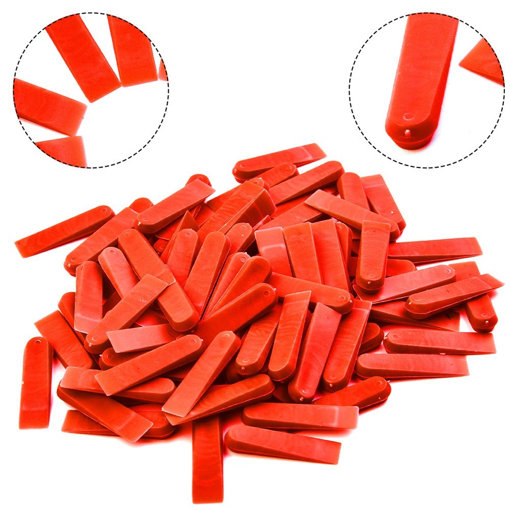 100*Tile Leveling Clear Clips Base Wedges Spacer Wall Flooring Tiling Tool New