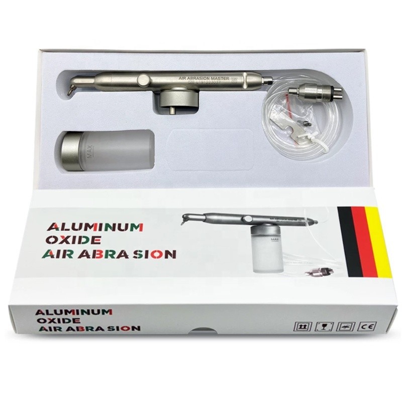Dental Aluminium Oxide Sandblaster 2-in-1 Aluminum Micro Sandblasting Unit 4Hole