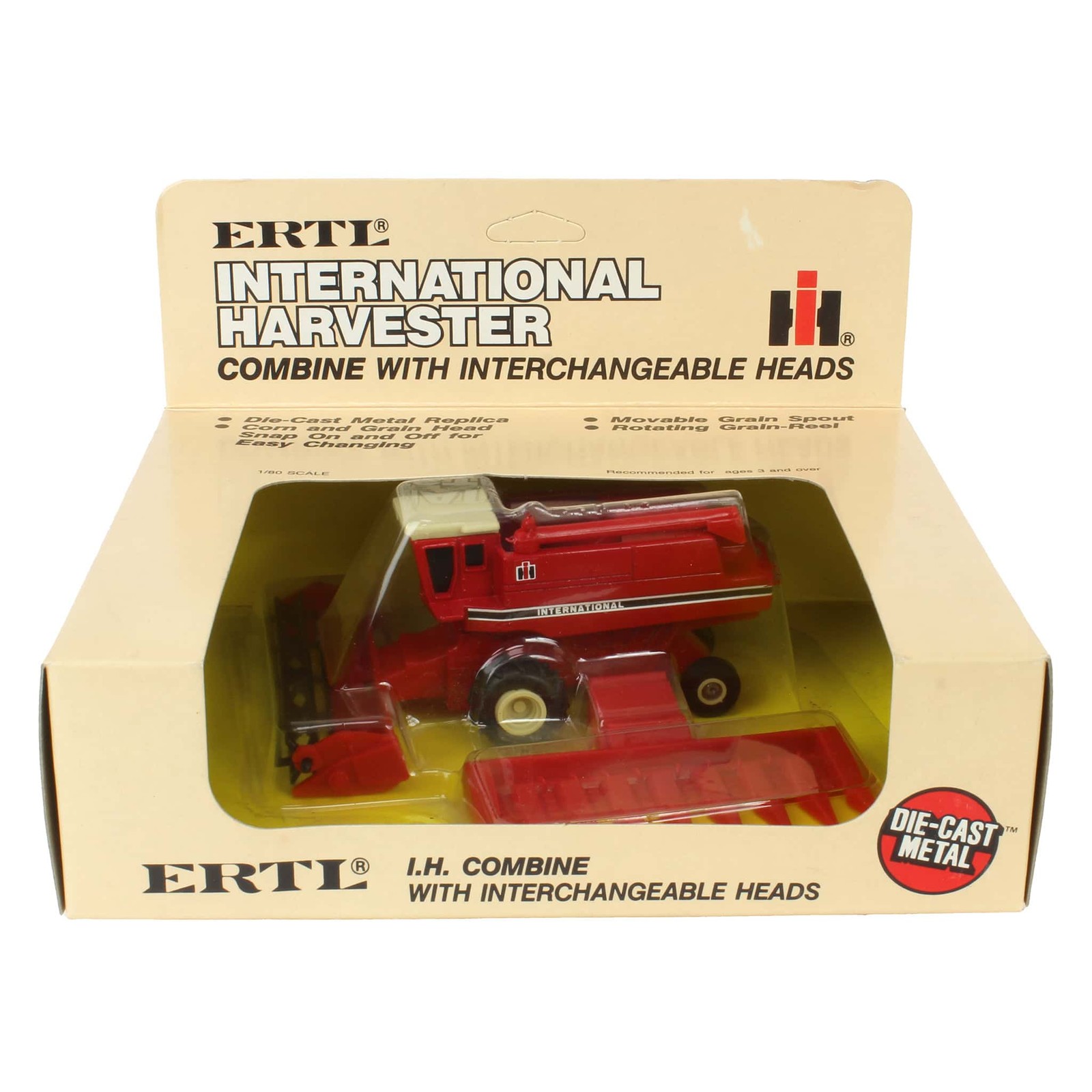 1/80 International Harvester Combine with Both Heads ZFN408