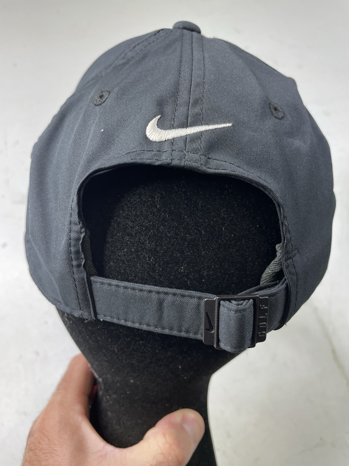 Nike Dri Fit Golf Hat Presidents Cup Quail Hollow Black Embroidered Adjustable
