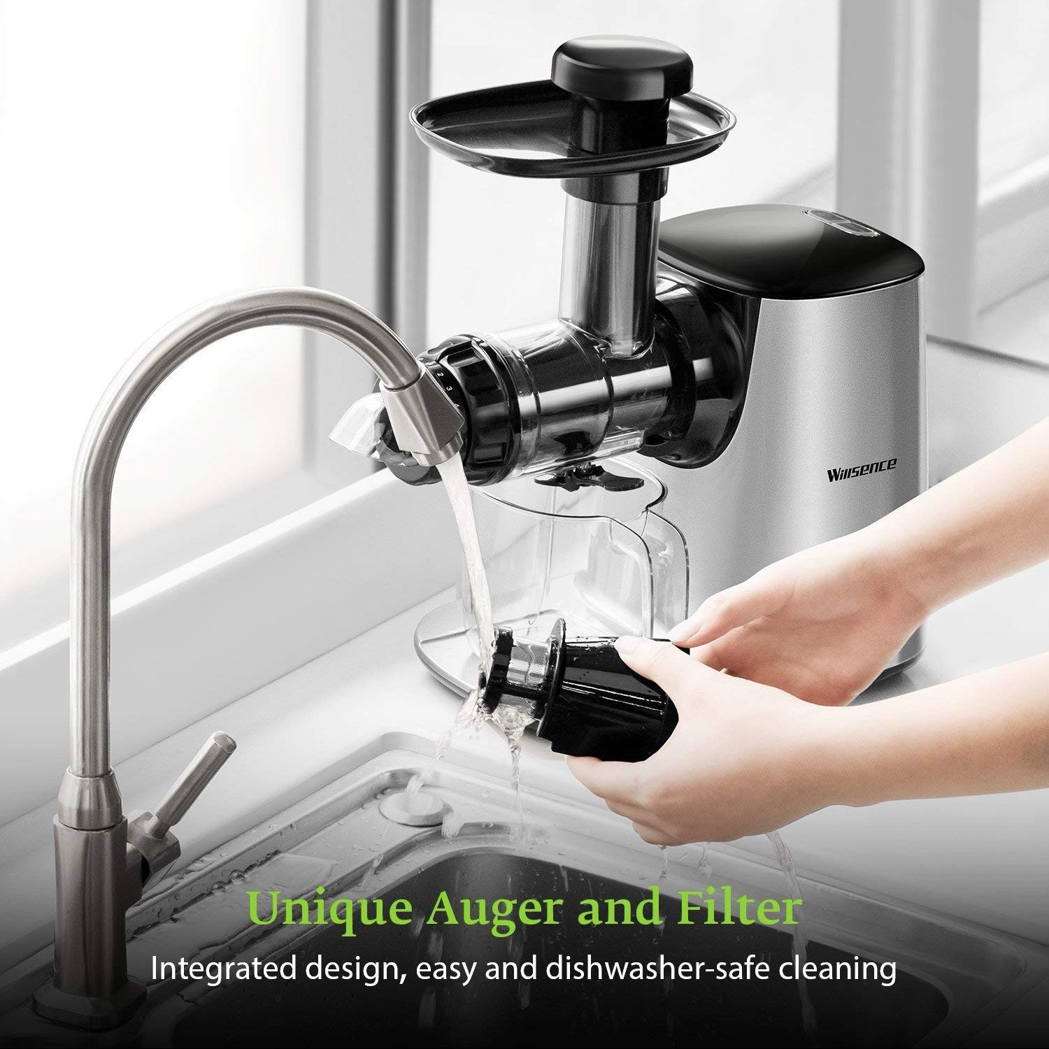 Willsence Slow Masticating Juicer Extractor with 5 Mode Adjustment