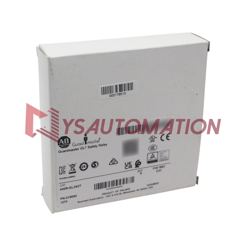 New Allen-Bradley 440R-GL2S2T safety relay with Time Delay (GLT) Solid-State