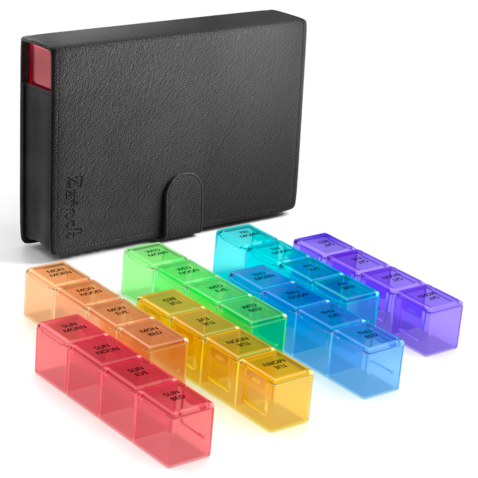 Extra Large Pill Organizer 7 Day Weekly XL Travel Box Daily Reminder Pills Boxes